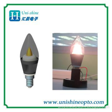 3W COB led bulb candle